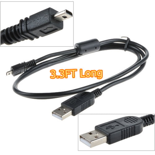 Accessory USA USB Data Sync Cable Cord for Panasonic Lumix DMC-TS5/D DMC-FT5/D LS6 FX10 Camera 